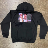 GOAT - Black Hoody - HOV - Black Flocked Design