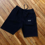 Script - Black Shorts - White Design