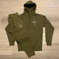 Splash - Olive Sweatsuit - White Design