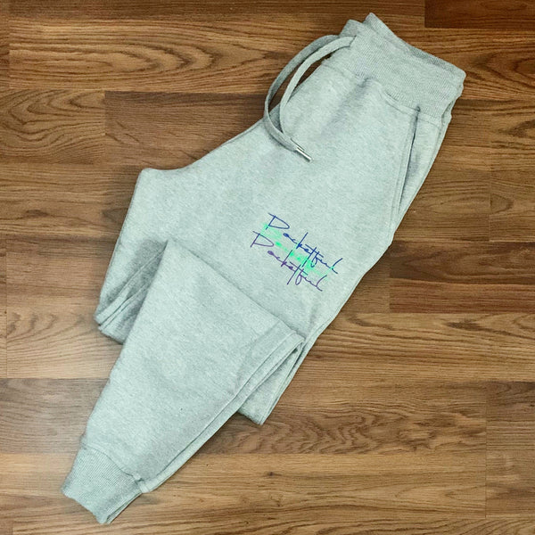 Script 3x - Grey Sweats - Blue/ Green/ Purple Design