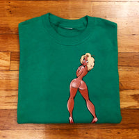 Miss Betty - Kelly Green T-Shirt - White Design