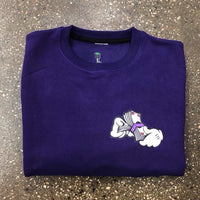 Money Hands - Purple Crewneck - Grey/ Purple/ Red Design