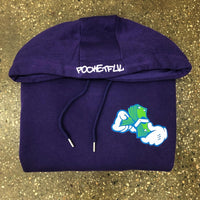 Money Hands - Purple Hoody - Green/Royal Blue Design