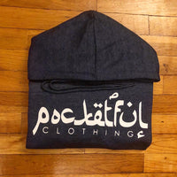 Arabic - Denim Hoody - White Design