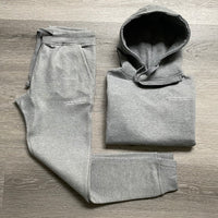 Cash Rules - Grey Sweatsuit - White Design