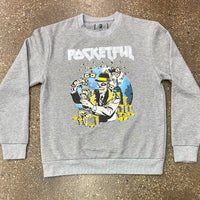 PF Maiden - Grey Crewneck - Silver Design