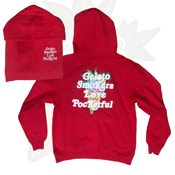 Gelato - Red Hoody - White Design