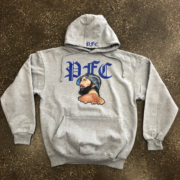 GOAT - Grey Hoody - NIP - Royal Blue Design