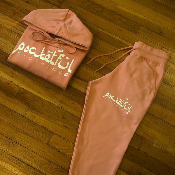 Arabic - Mauve Sweatsuit - White Design