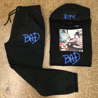 GOAT - Black Sweatsuit - MJ/BIG - Royal Blue Design