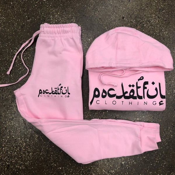 Arabic - Pink Sweatsuit - Black Design