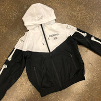 PF Bones WindBreaker - Black/White Zip Hoody