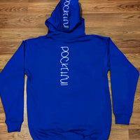 Miss Betty - Royal Blue Hoody - White Design