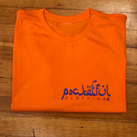 Arabic - Orange T-Shirt - Black Small Design