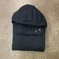 Unbreakable - Black Hoody - Black Design