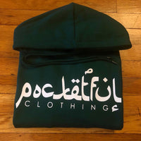 Arabic - Green Hoody - White Design