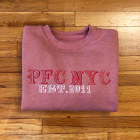 PFC NYC - Salmon Crewneck - Red/ White Design