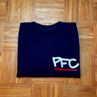 PFC - Navy T-Shirt - White/ Red Design