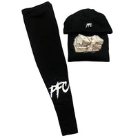 Money Stack - Black Sweatsuit - White Design