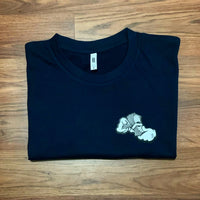 Money Hands - Navy Blue T-Shirt - Grey/ White Design