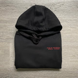 Cash Rules - Black Hoody - Red Design