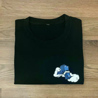 Money Hands - Black T-Shirt - Blue/ White Design