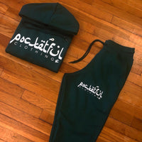 Arabic - Green Sweatsuit - White Design